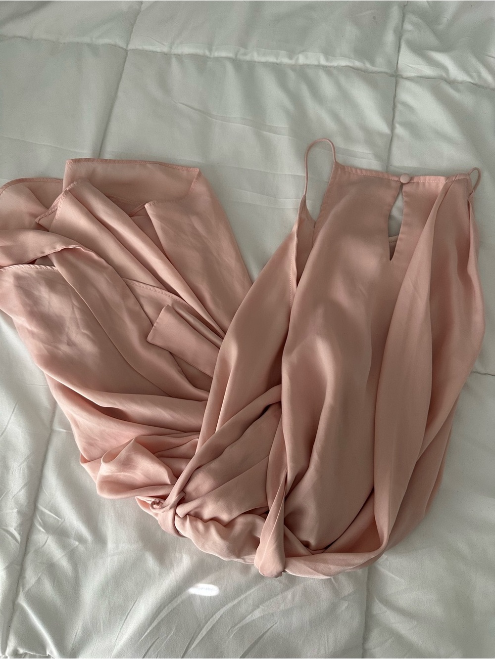 Lovers + Friends Blush Pink Chiffon Maxi Dress